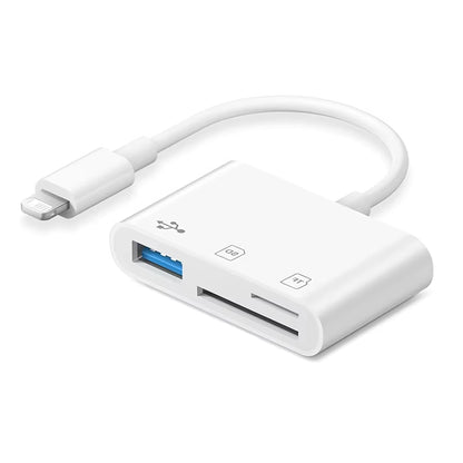 4 in 1 OTG Card Reader Type C to SD TF Memory Card Adapter for Iphone PC Laptop Multi Smart Card Reader No APP Requires